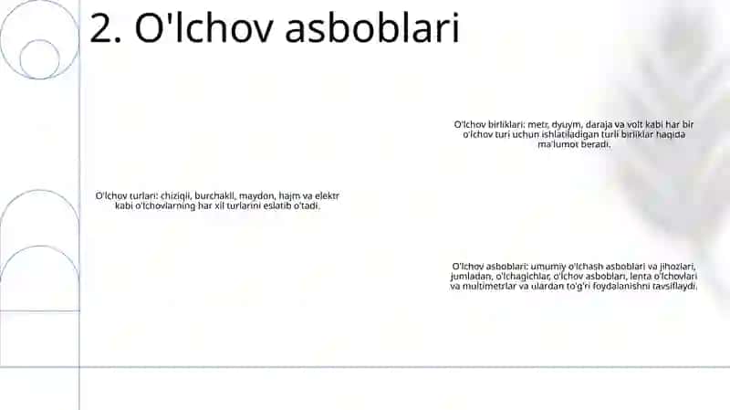 O'Lchash Turlari Va Usullari 3