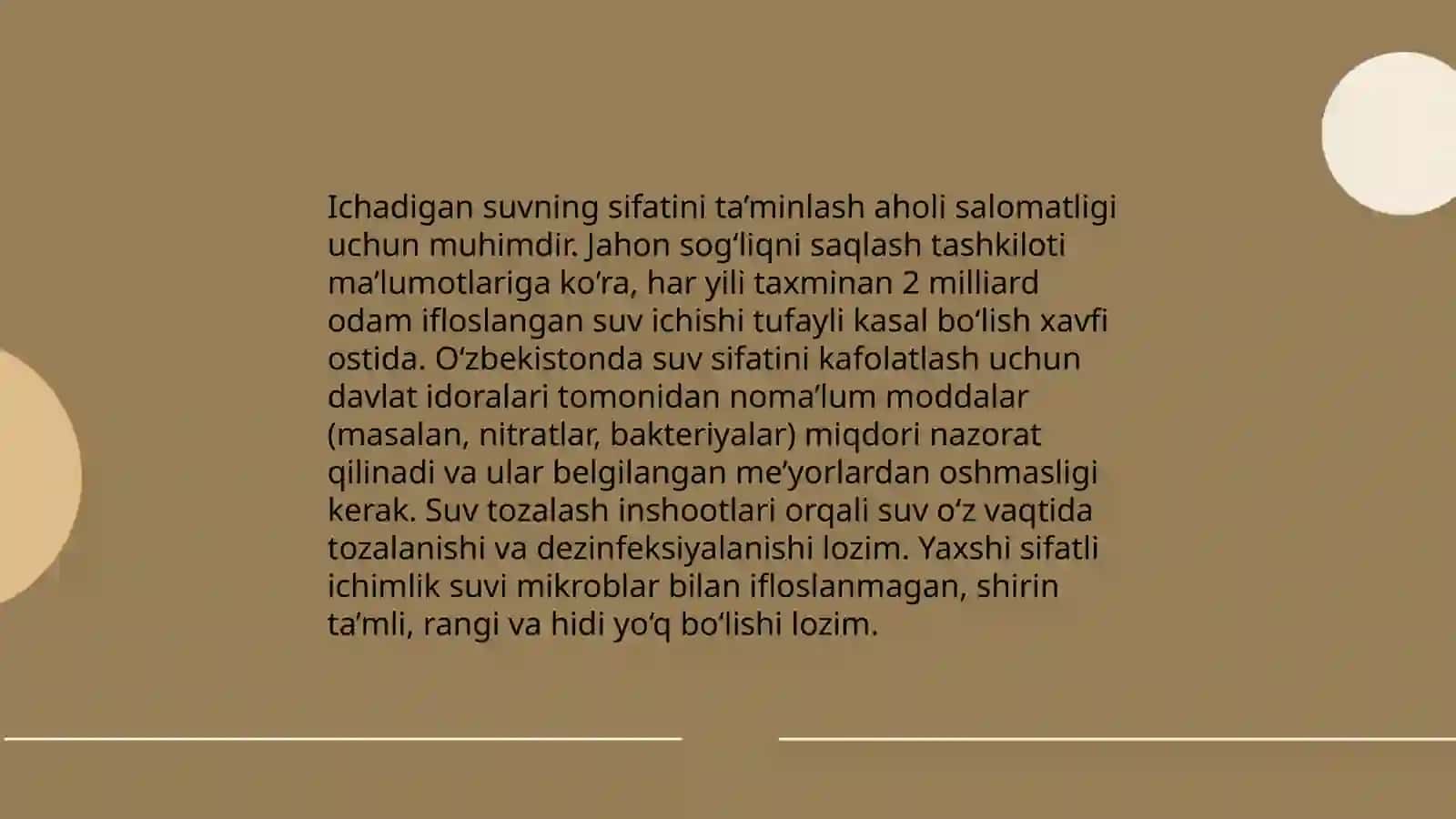 Ichadigan suvning sifati 3