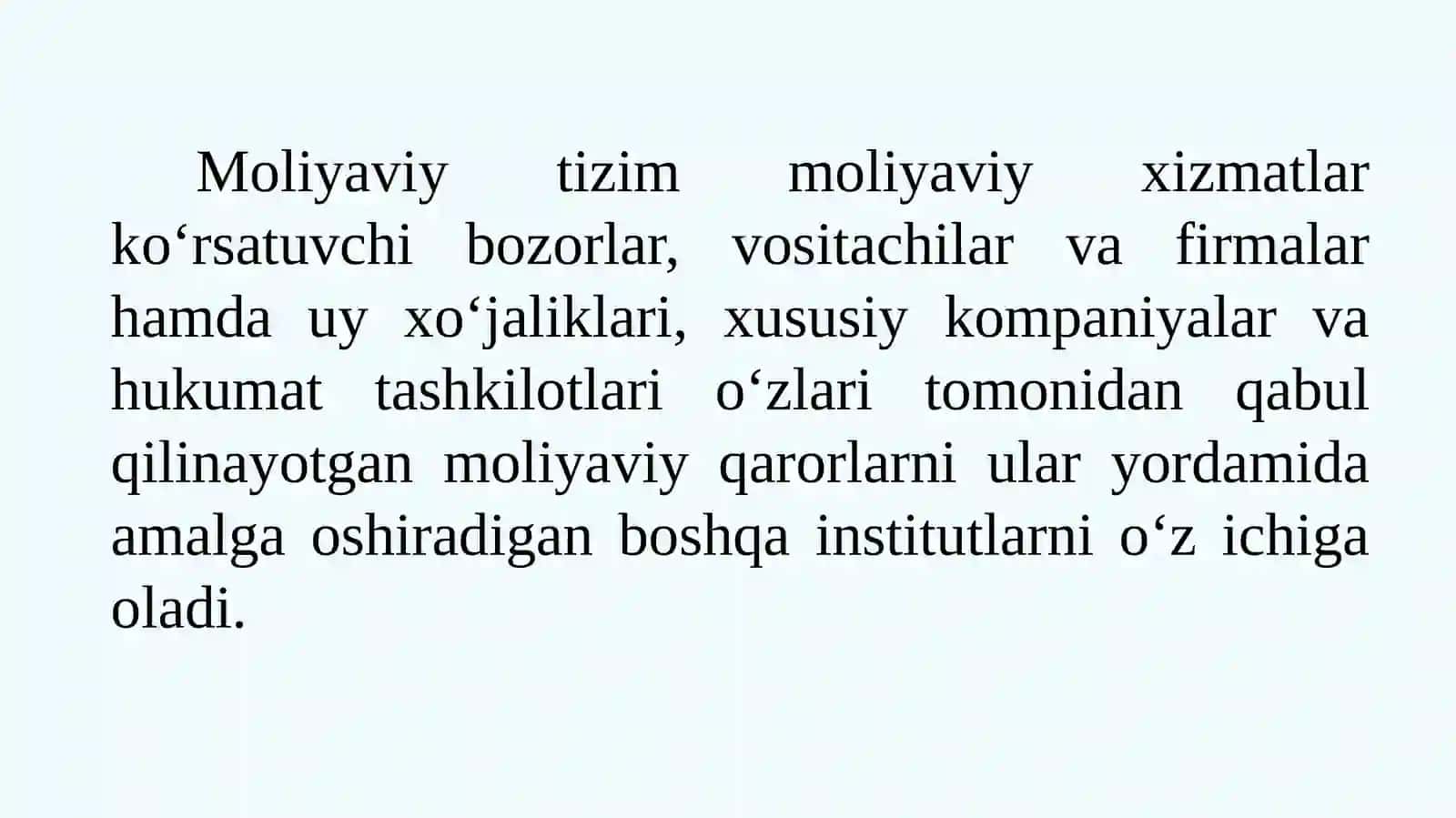 Moliyaviy tizim 3
