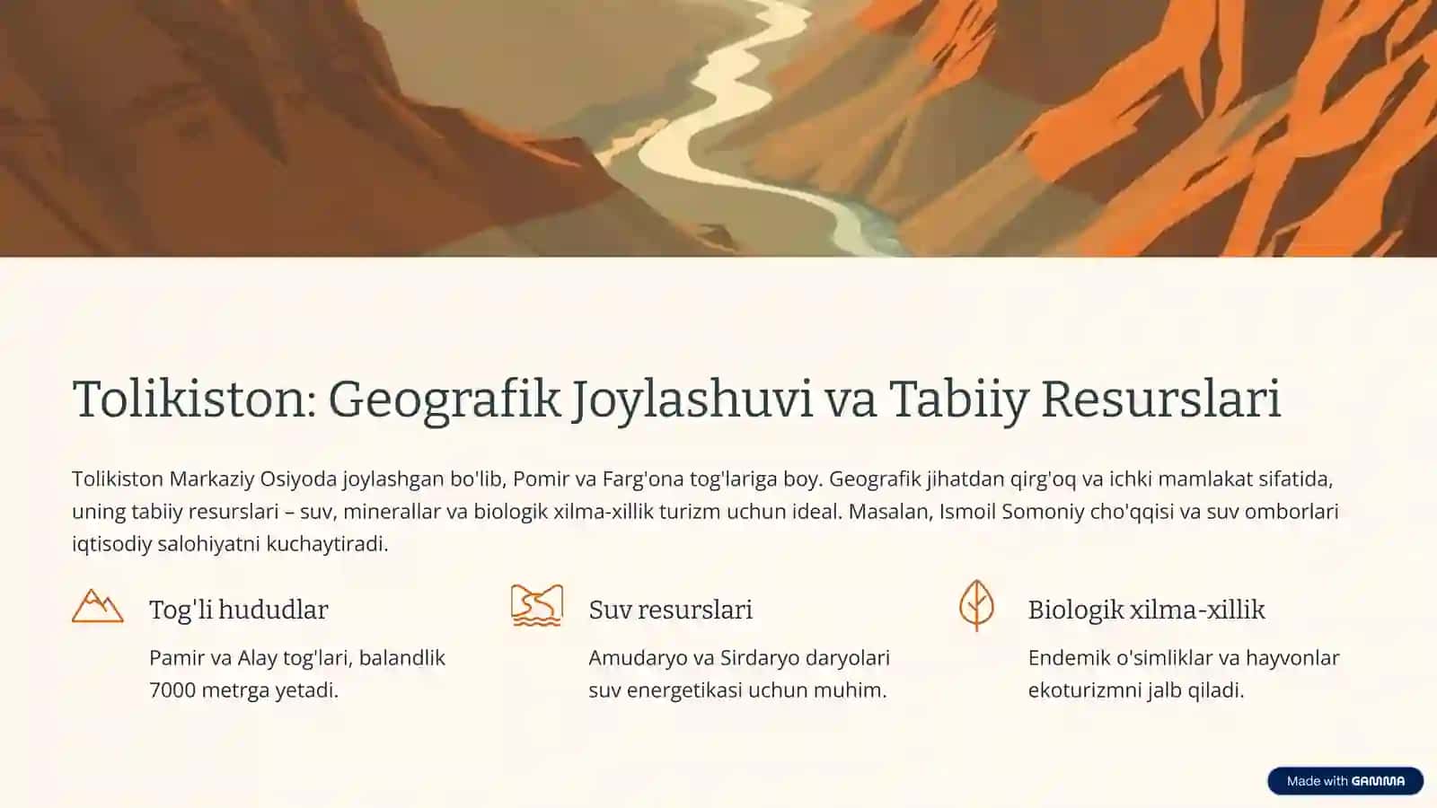Tolikistonning Iqtisodiy-Geografik va Turistik Tavsifi 3
