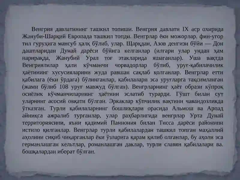 Vengriya Davlating tashkil topishi va xalqar davlatlariga ta'siri 3