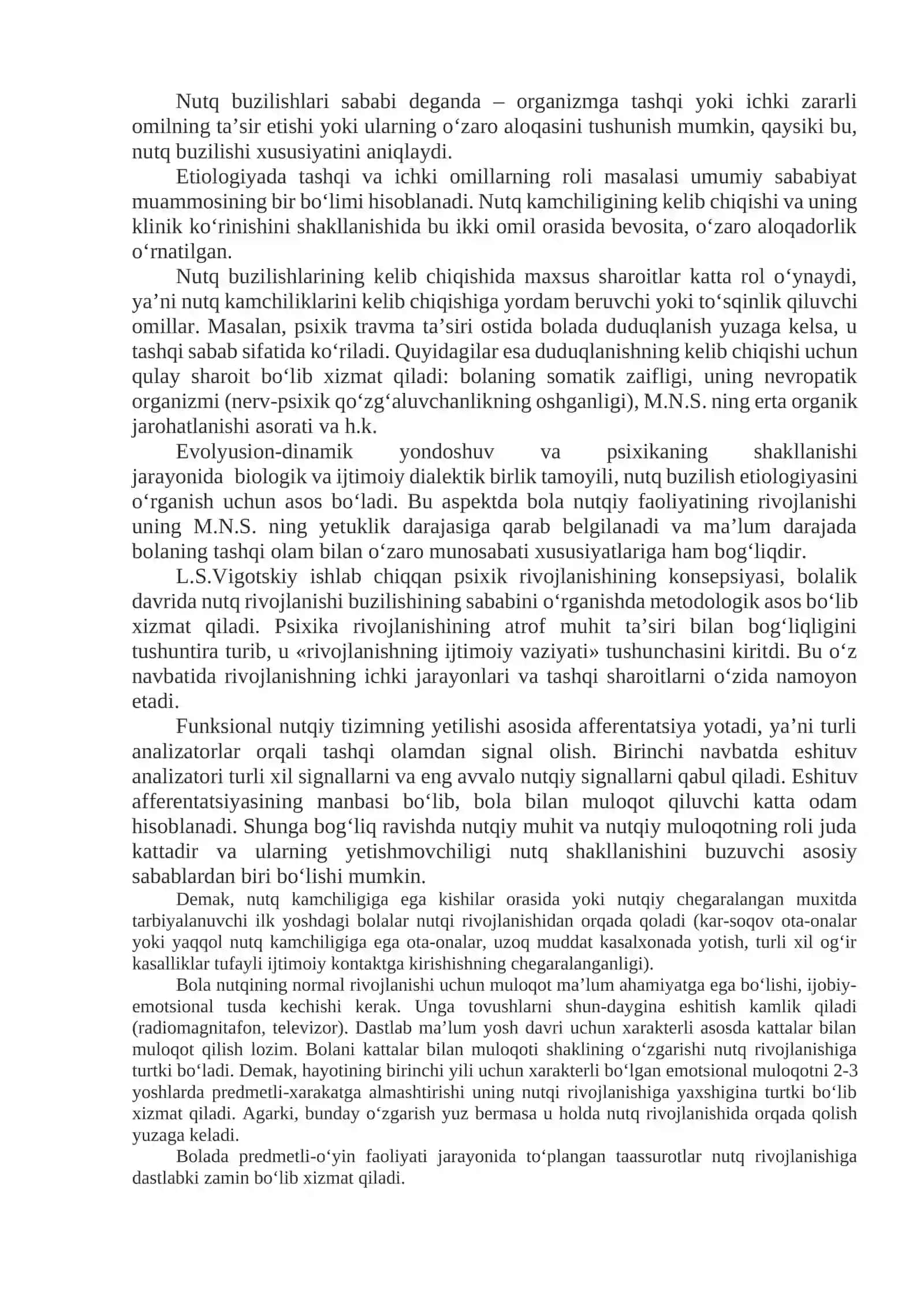 NUTQ BUZILISHLARINI SABABLARI 3