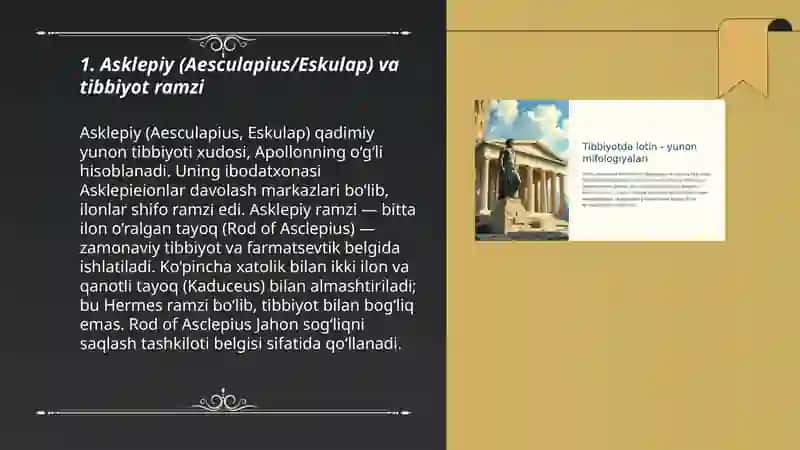 Tibbiyotda lotin yunon mifologiyalari 3