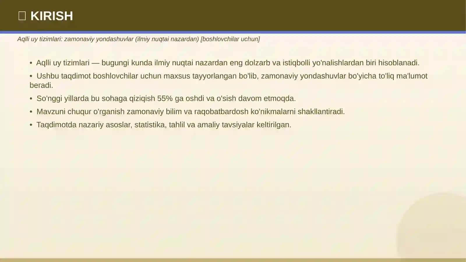 Aqli Uy Tizimlari 3