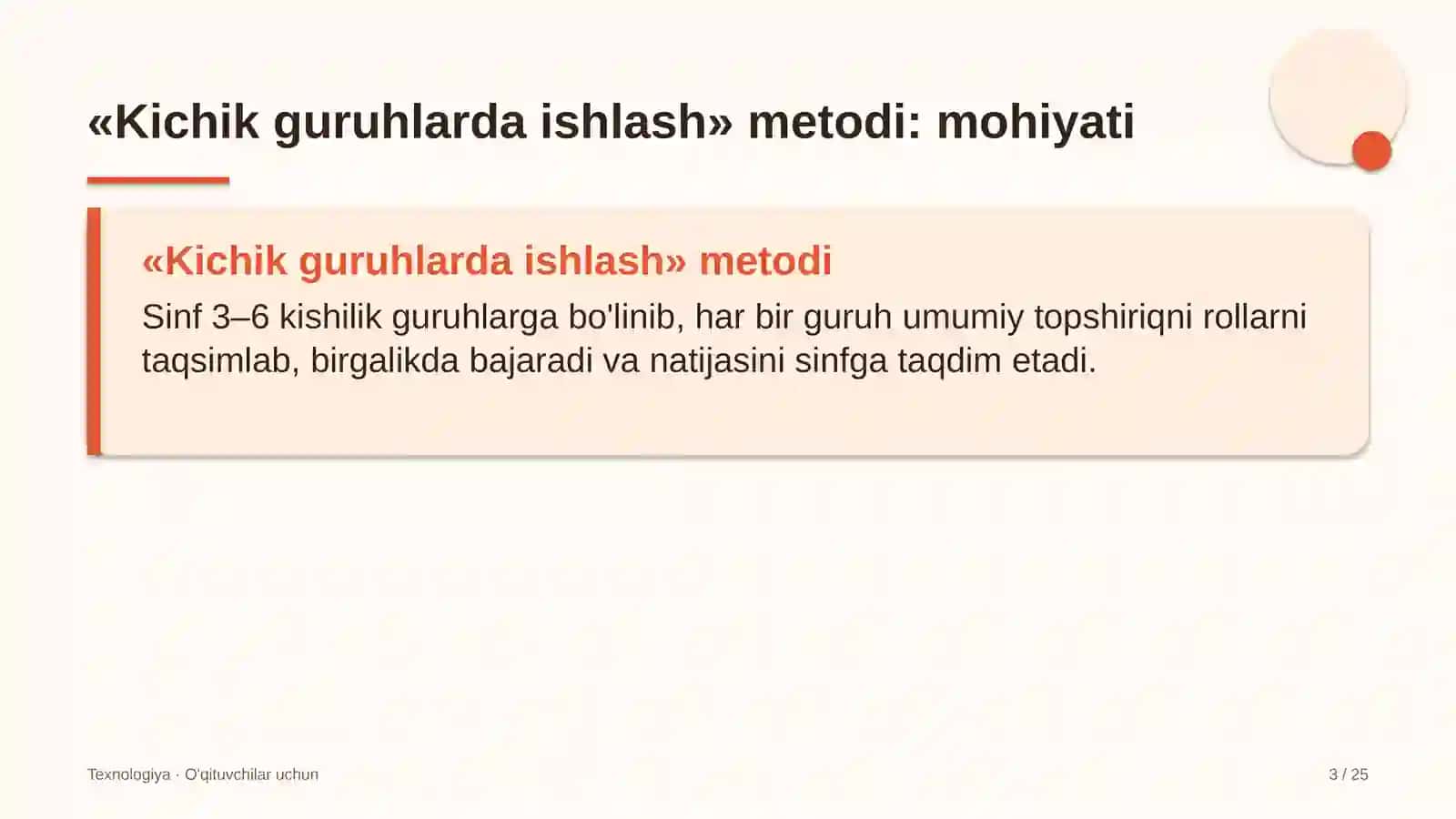 texnologiya darslarida kichik guruhlarda ishlash metodidan foydalanish 2194 3