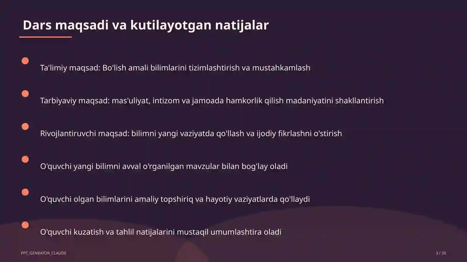 Bo'lish amali (2-sinf) 3