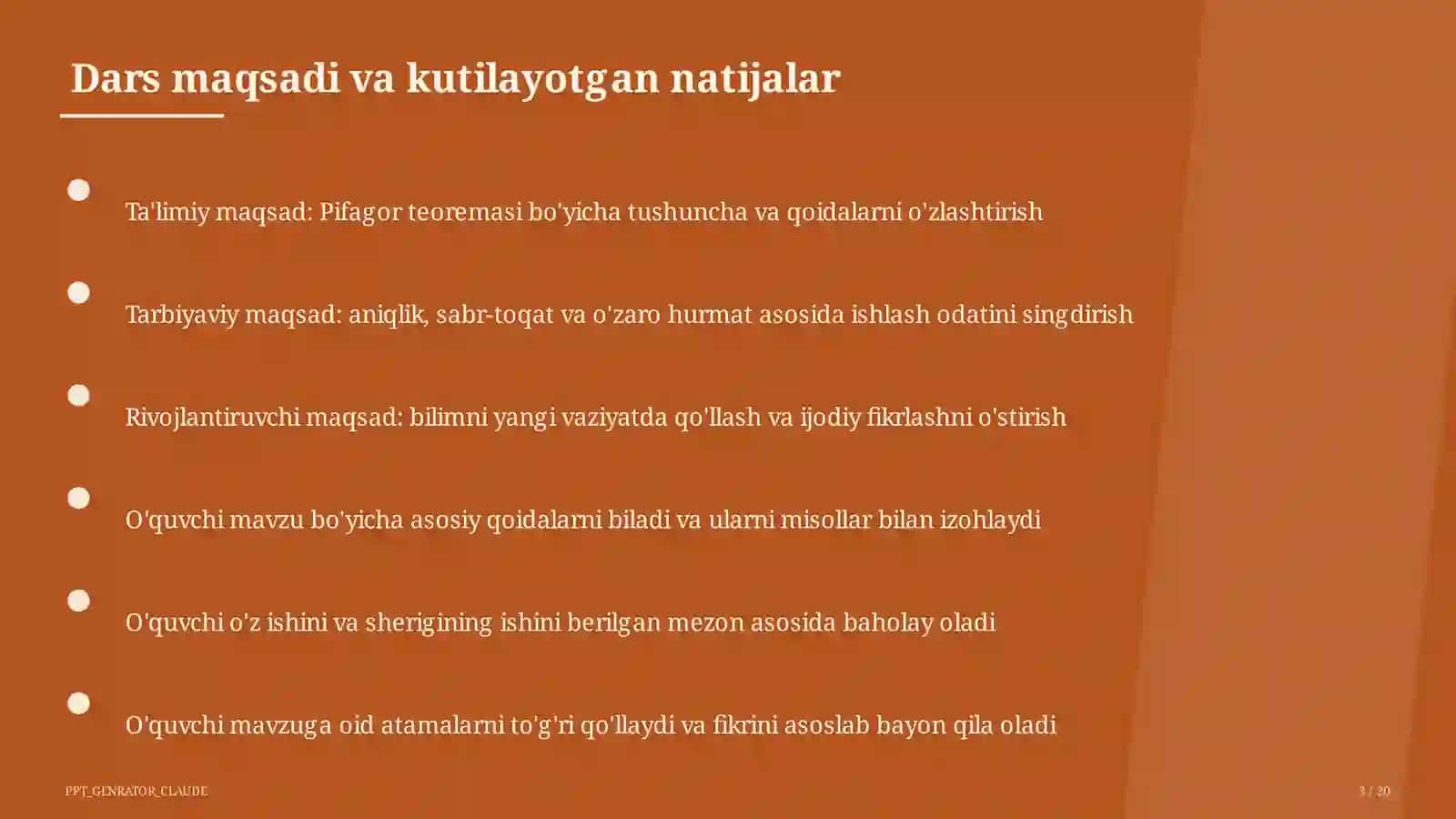 Pifagor teoremasi (8-sinf) 3
