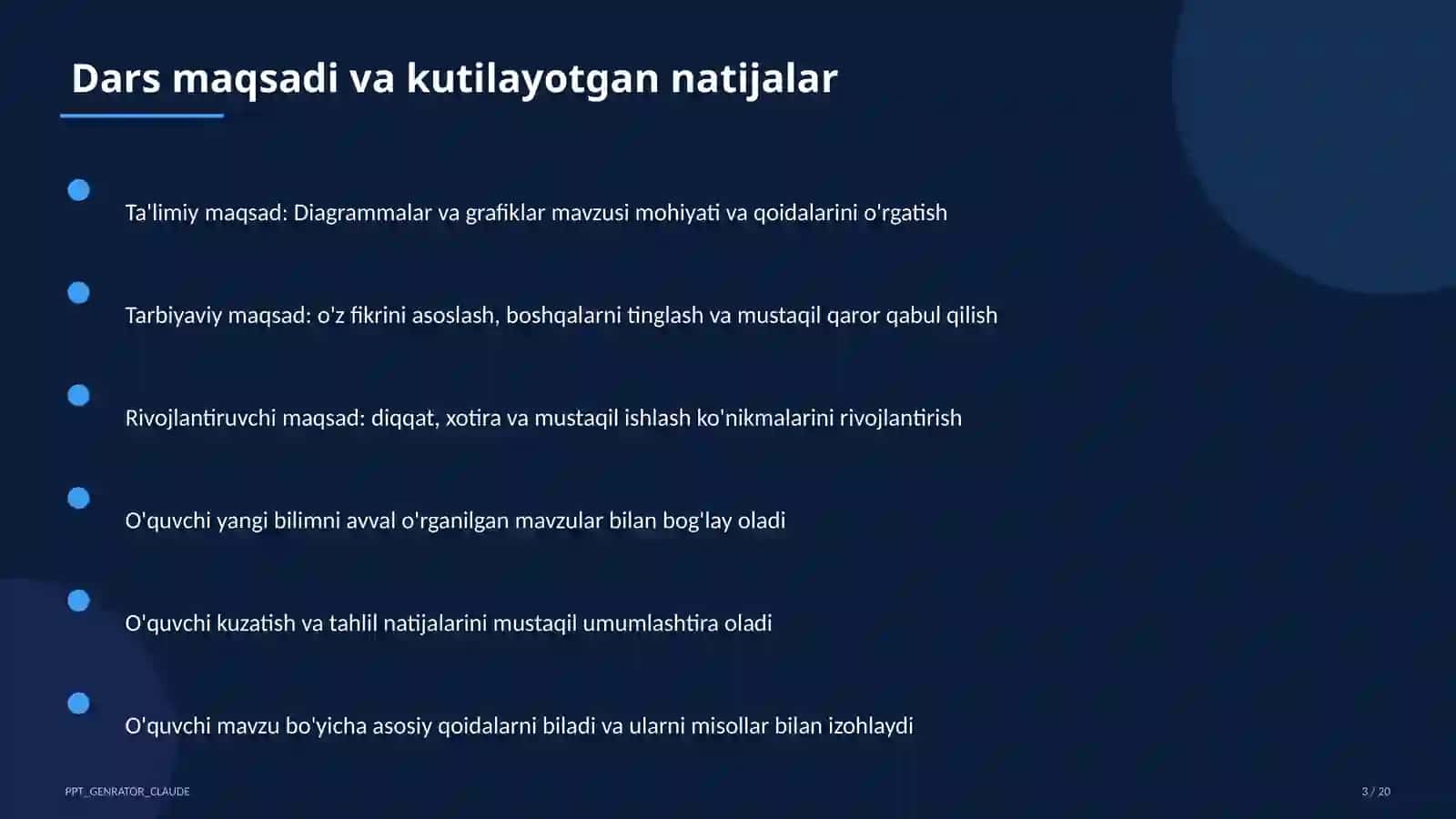 Diagrammalar va grafiklar (6-sinf) 3