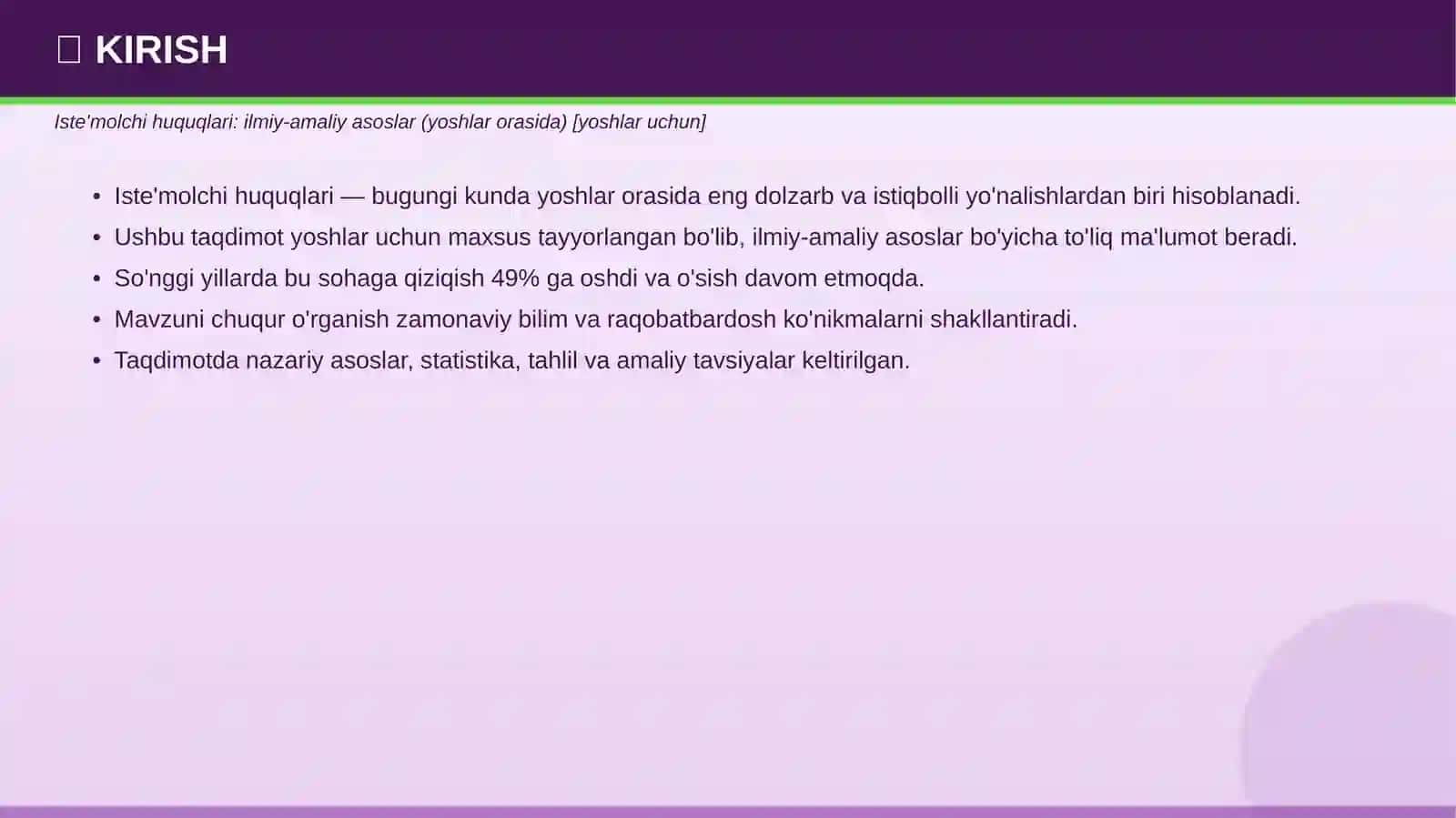 Iste'molchi huquqlari Ilmiy-amaliy asoslar 3