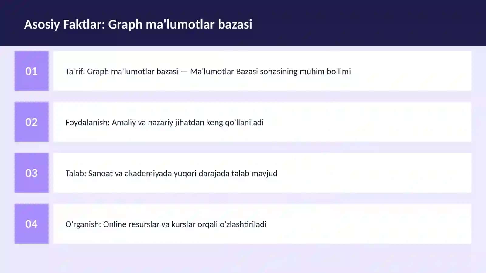 Graph ma'lumotlar bazasi 3