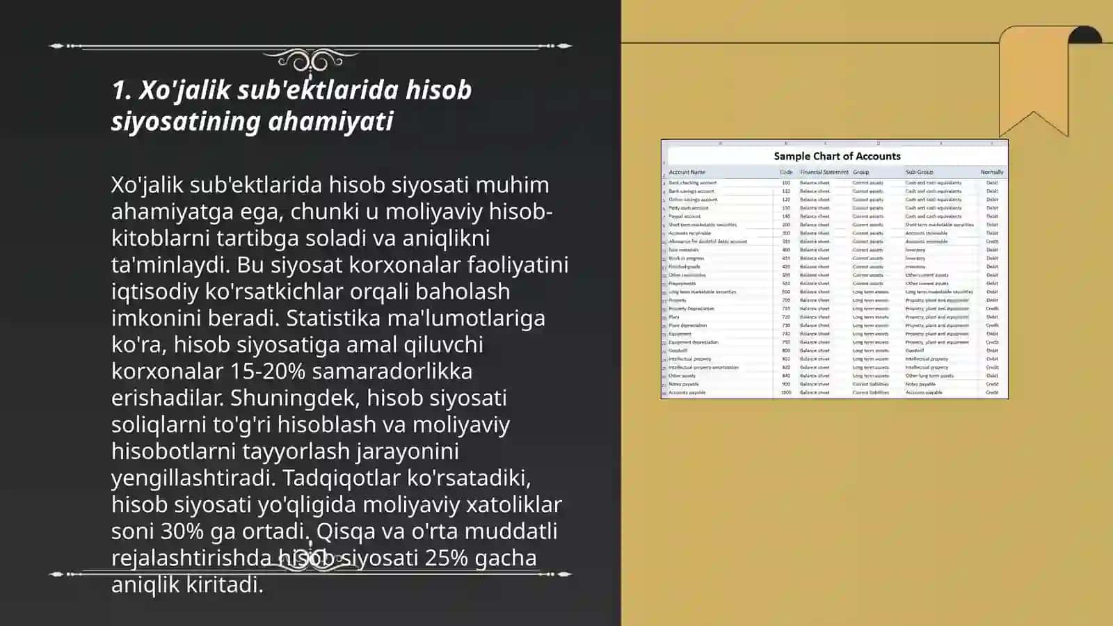 Xo'jalik subektlarida hisob siyosatini shakillantirish 3