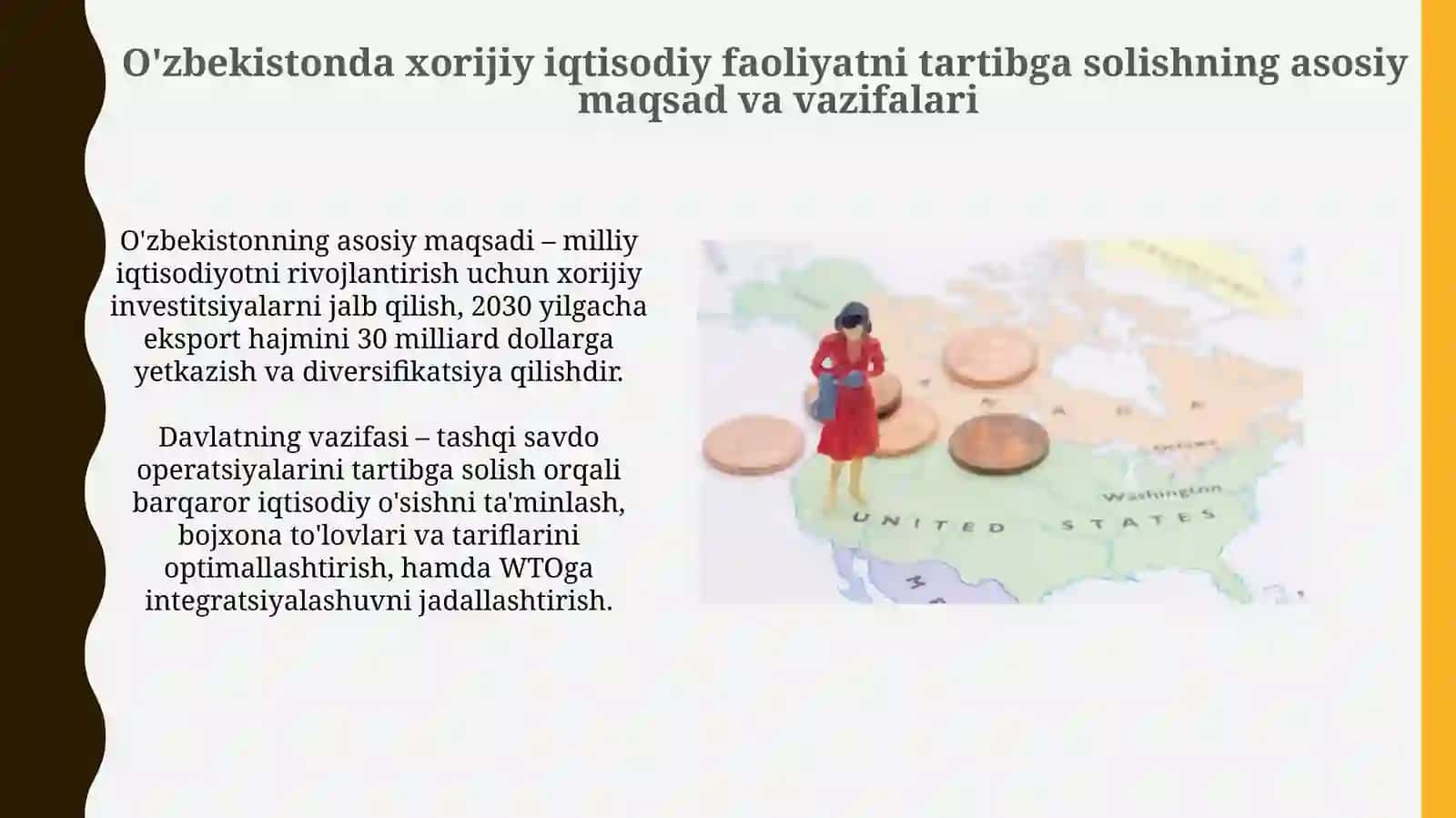 Tashqi iqtisodiy faoliyatni tartibga solishning davlat siyosati: mohiyati va maqsadlari 3
