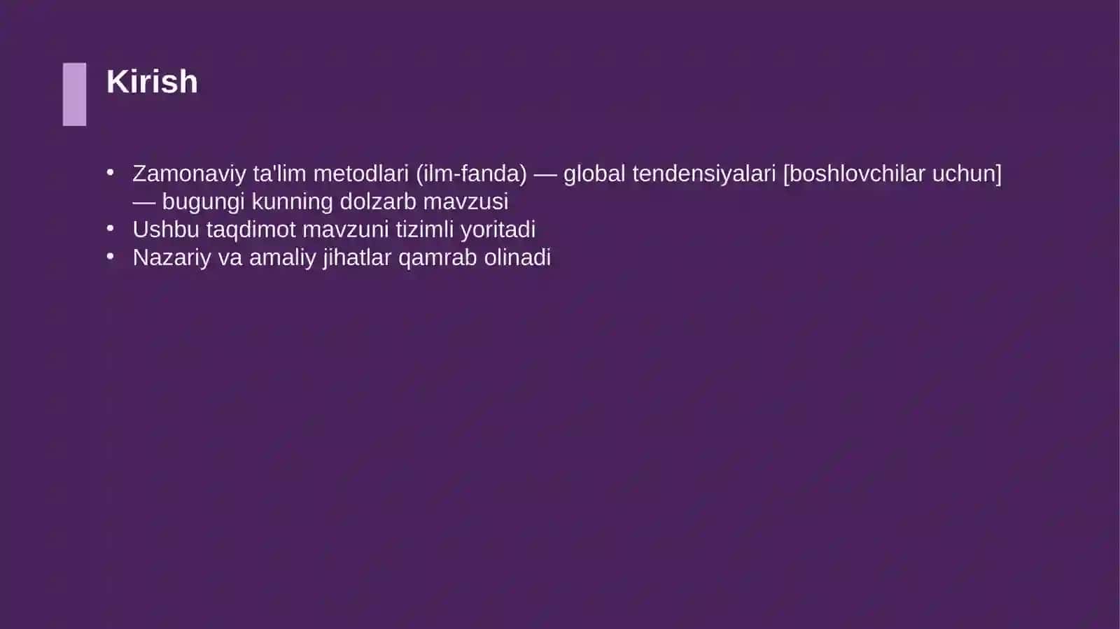 Zamonaviy ta'lim metodlari (ilm-fanda) — global tendensiyalari [boshlovchilar uchun] 3