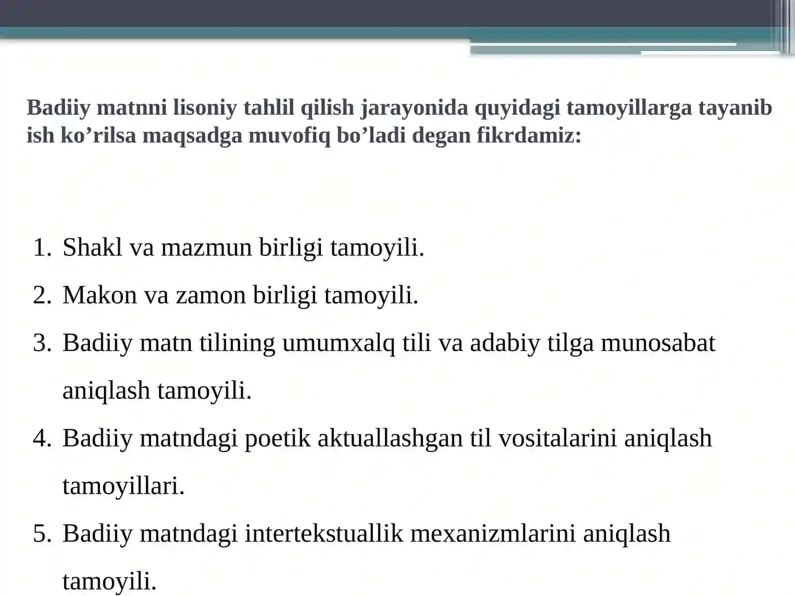 MARUZA. BADIIY ASAR TAHLILI VA TAMOYILLARI 3