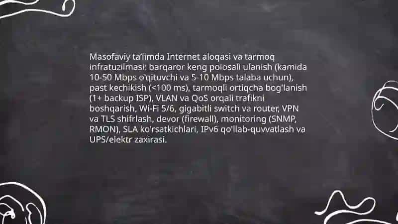 Masofaviy taʼlimni tashkil etishda texnik taʼminot va dasturiy vositalar 3