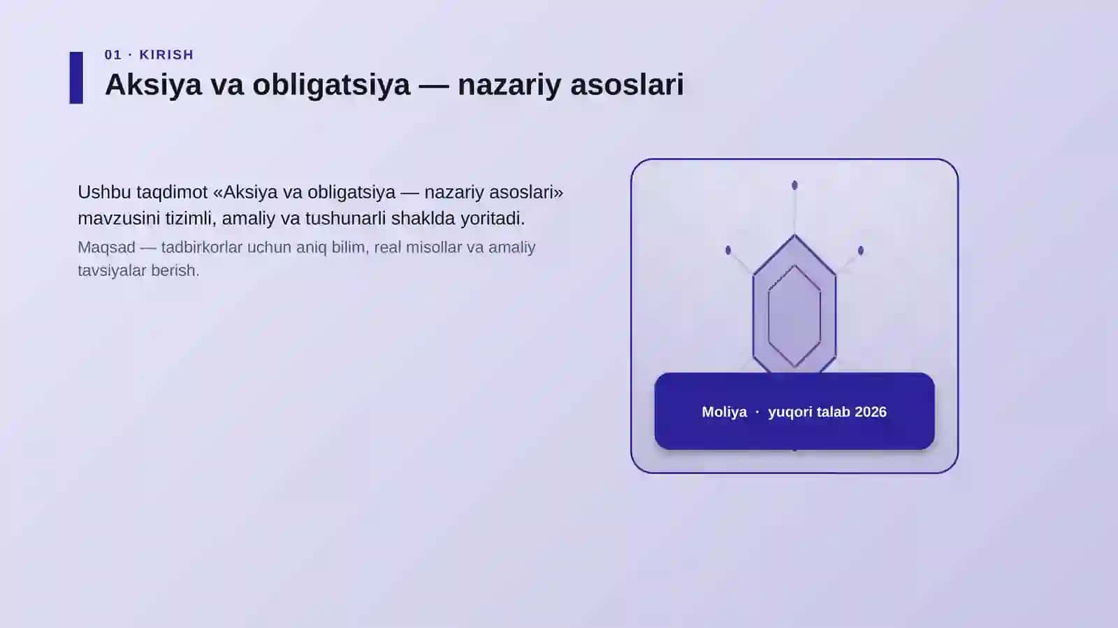 Aksiya va obligatsiya — nazariy asoslari 3