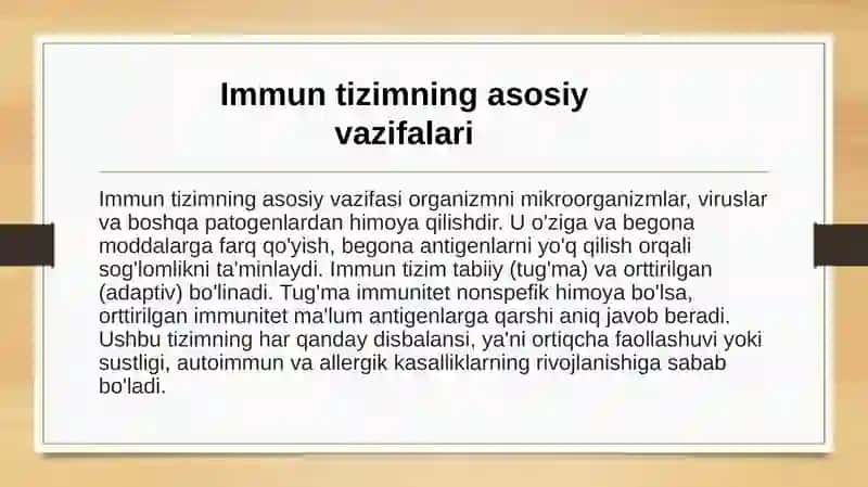 Autoimmun va allergik kasalliklar kelib chiqishi, kechishi, diagnostikasi 3