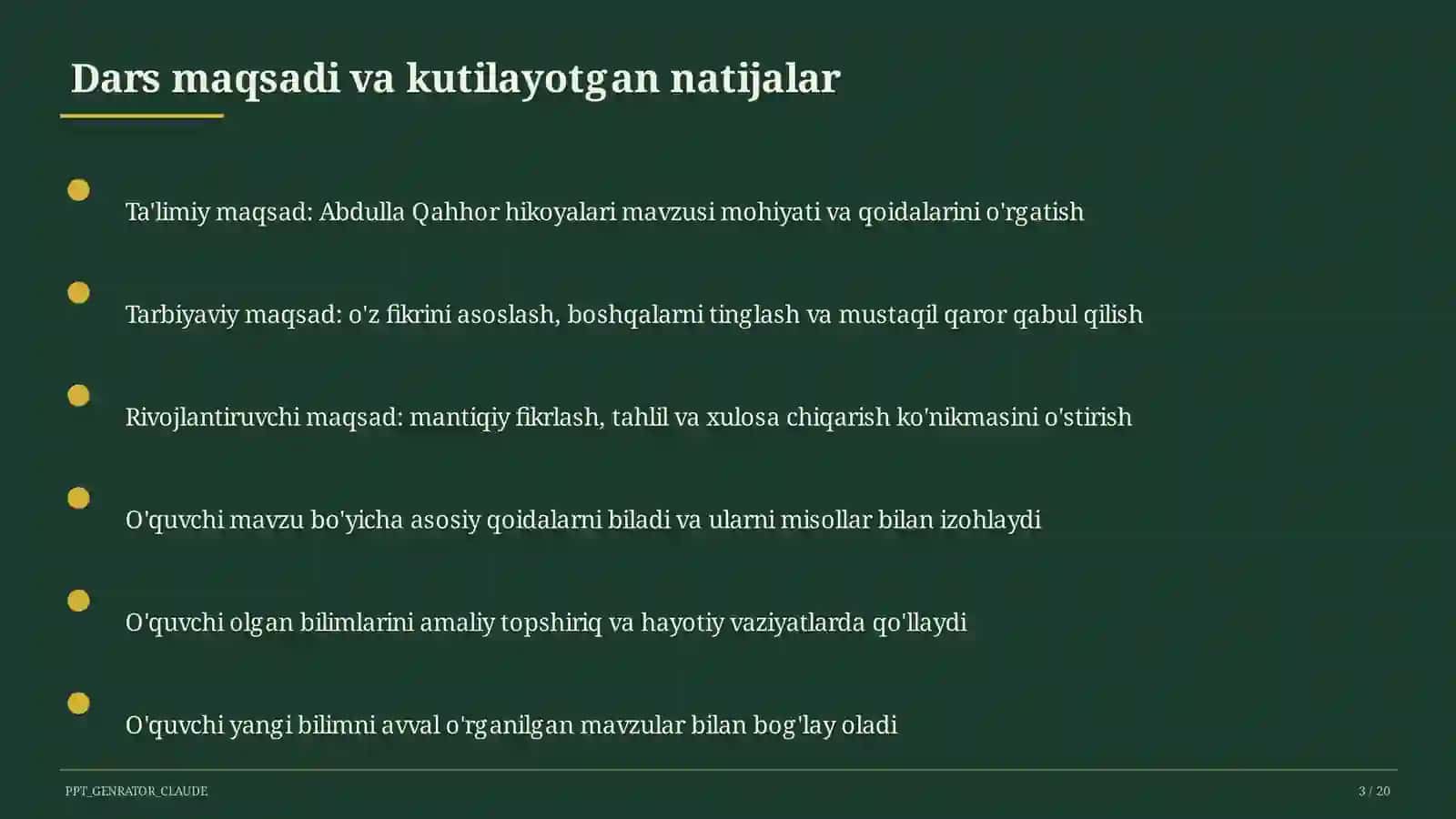Abdulla Qahhor hikoyalari (8-sinf) 3