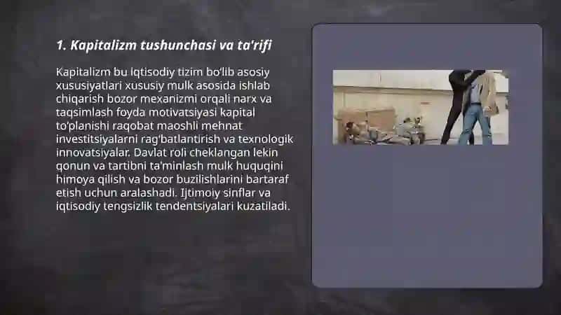 Kapitalizm haqida tushuncha 3