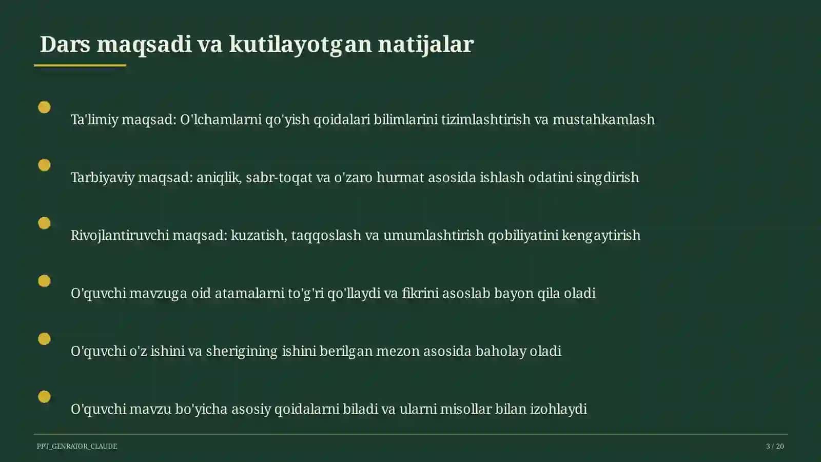 O'lchamlarni qo'yish qoidalari (8-sinf) 3