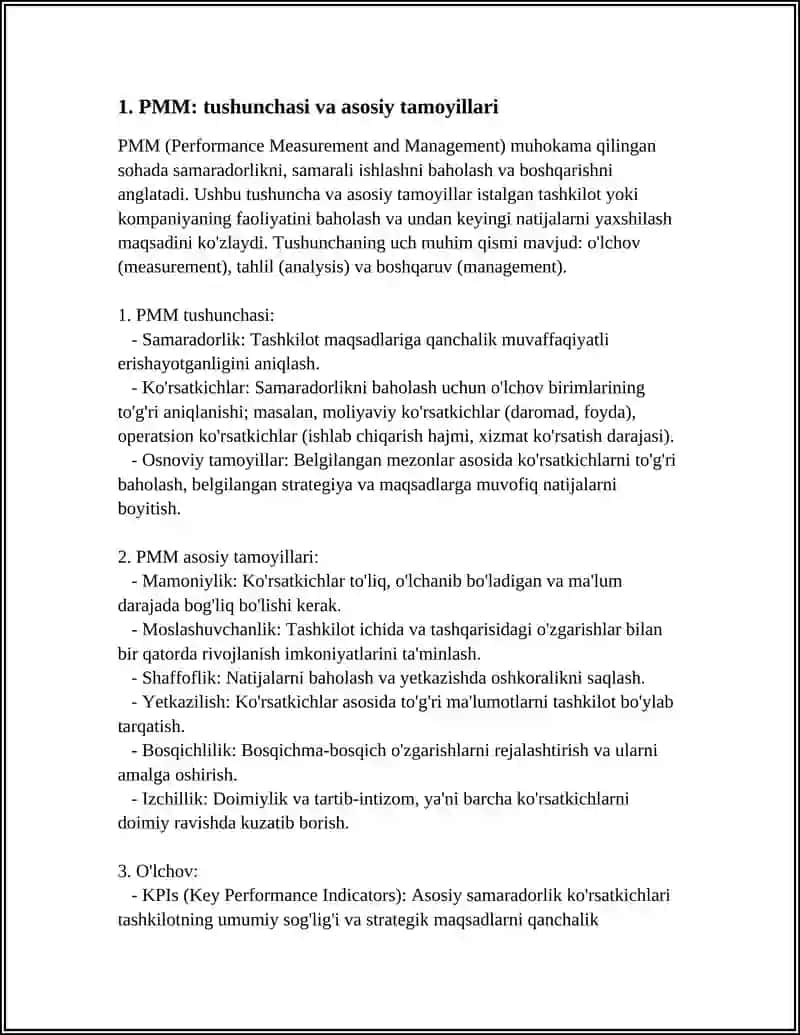 PMM-PERFORMANCE MEASUREMENT&MANAGEMENT 3