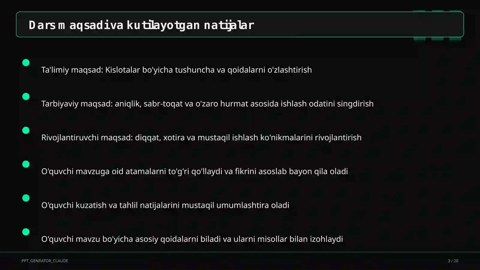 Kislotalar (8-sinf) 3