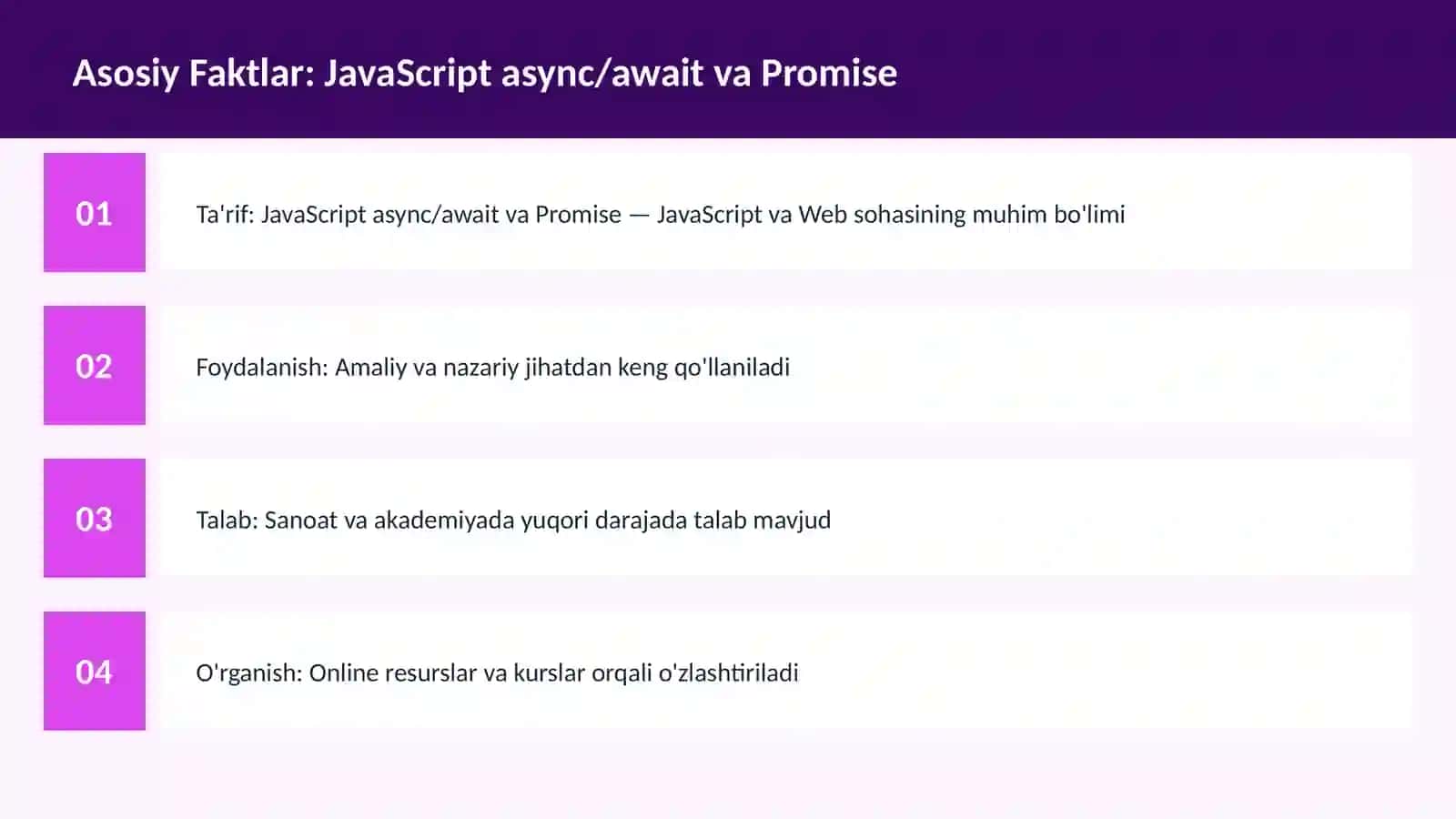 DASTURLASH | JAVASCRIPT VA WEB 3