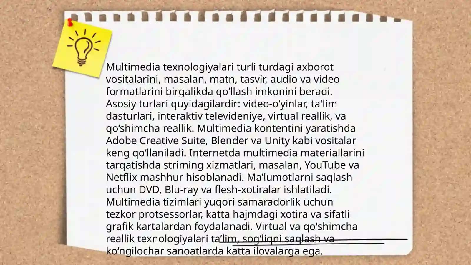 Multimedia va uning taqdimoti 3