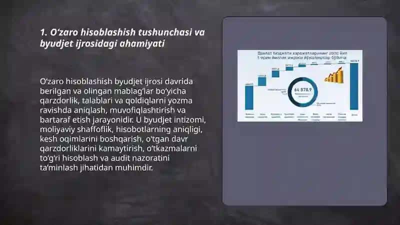 O‘zaro hisoblashish tushunchasi va byudjet ijrosidagi ahamiyati 3