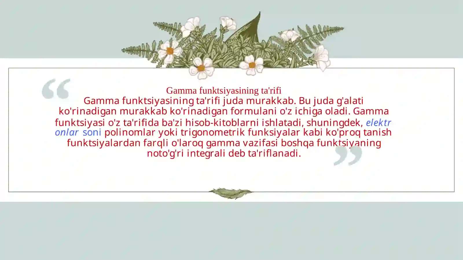 Gammafunksiyasidanfoydalanish 3