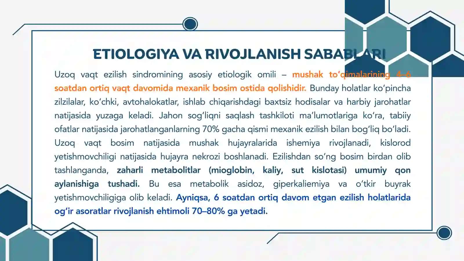 Uzoq vaqt ezilish sindromi 3
