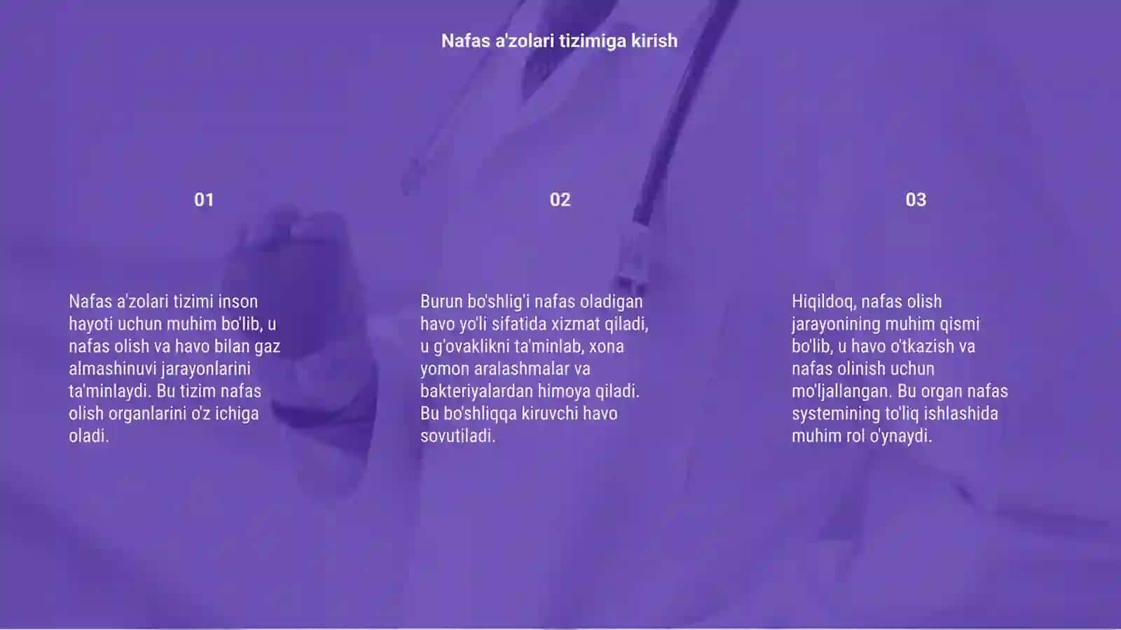 Nafas a'zolari tizimi 3