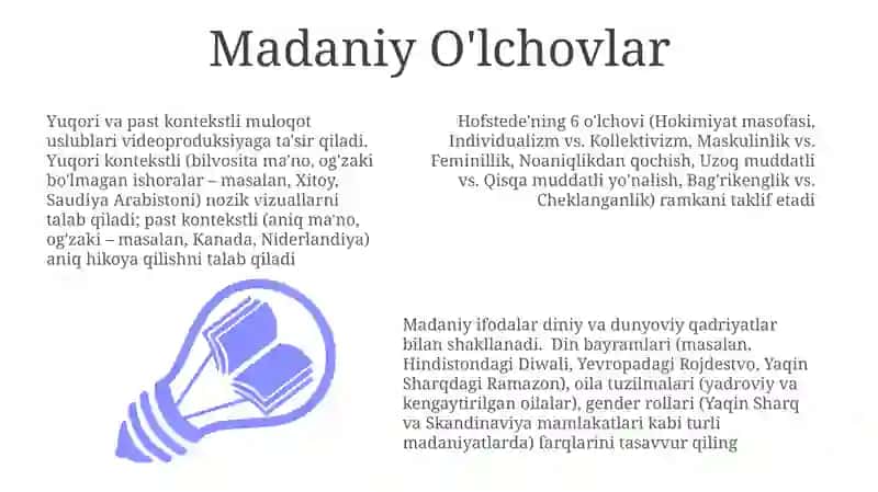 Madaniy O'lchovlar 3
