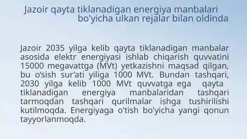 JAZOIRDAVLATININGTIKLANADIGANENERGIYASIMANBALARI 3