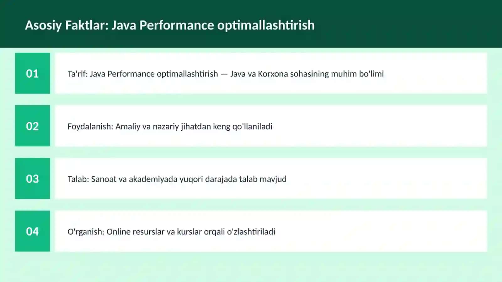 DASTURLASH | JAVA VA KORXONA 3