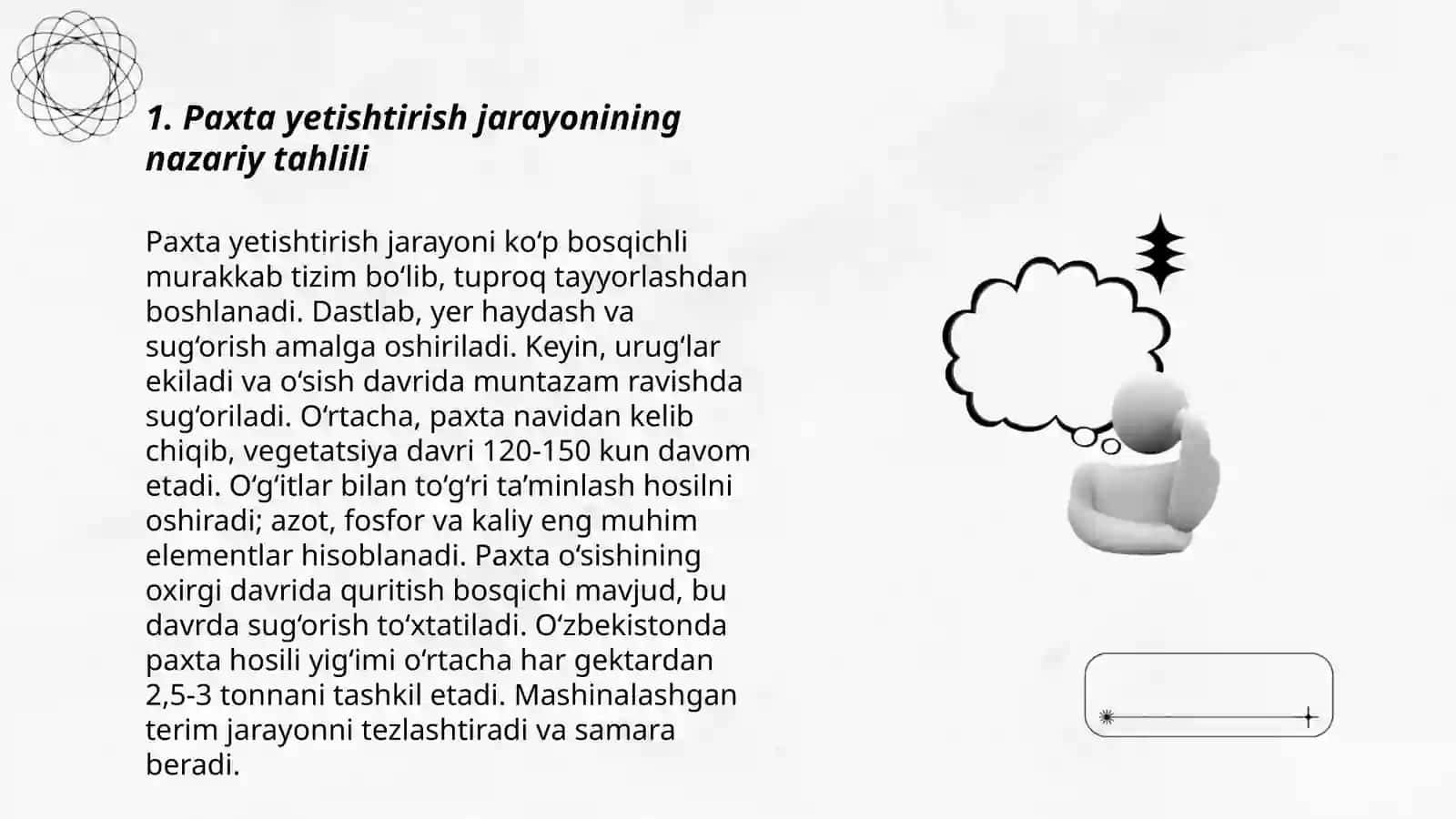 Paxta va urug‘lik paxta tayyorlashning nazariy asoslari 3