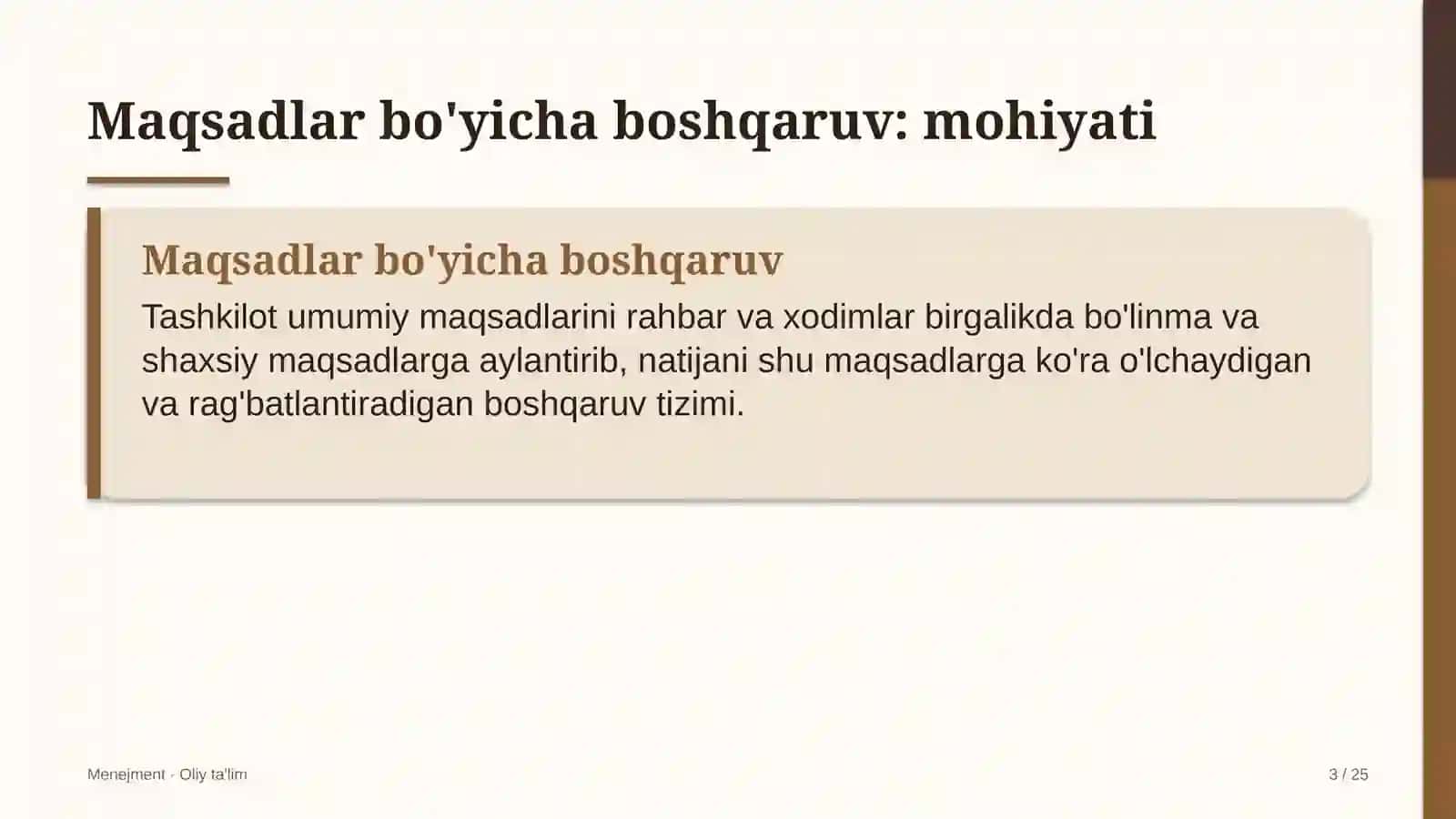 qorako'lchilikda maqsadlar bo'yicha boshqaruv 5043 3