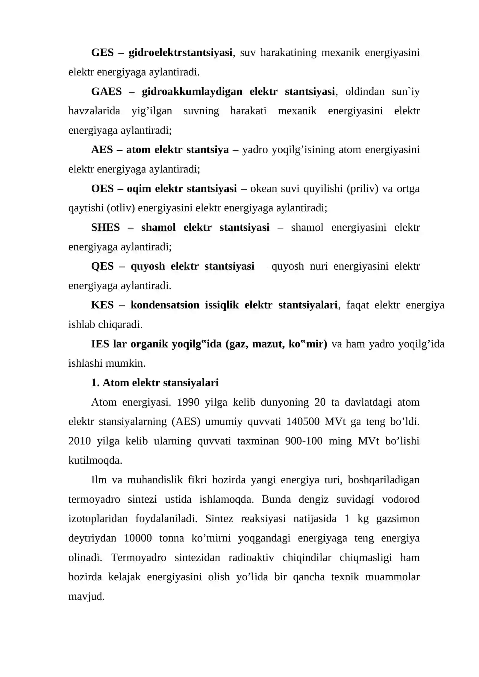Atom elektr stansiyalari (AES) 3