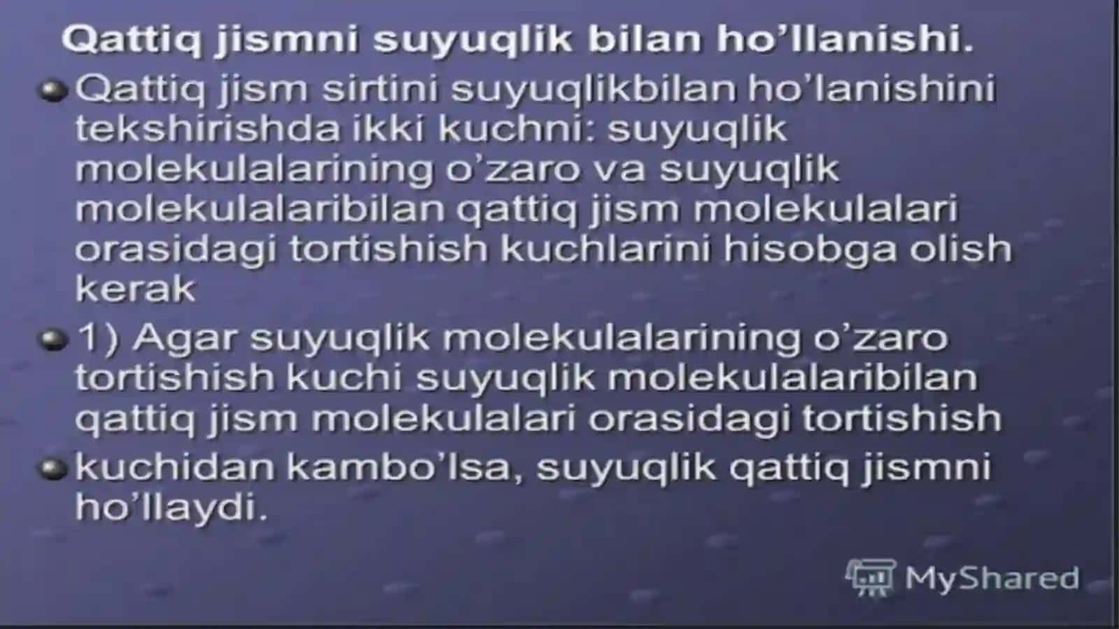 Nurmamatova Maftunaning koloid kimyo fanidan tayyorlagan taqdimoti 3