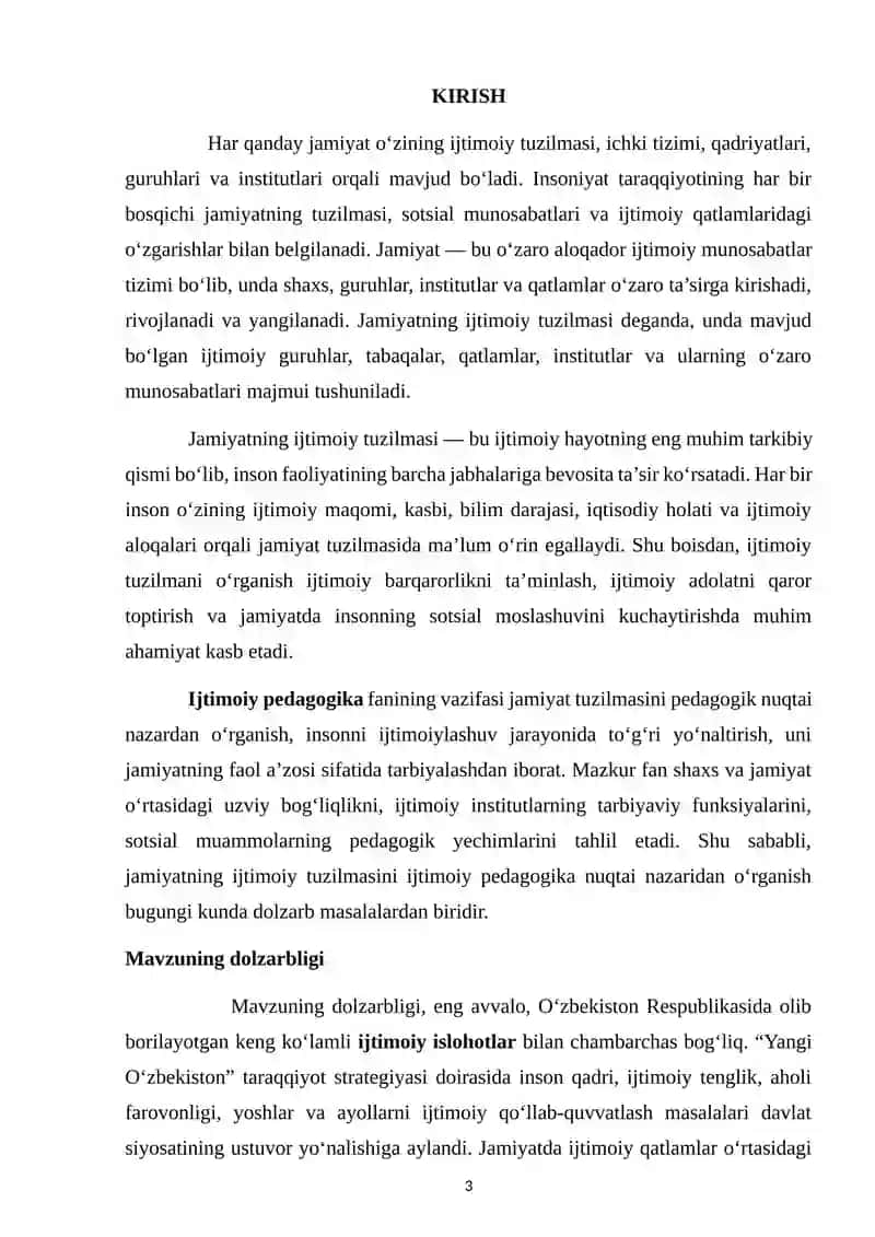 Jamiyatning ijtimoiy tuzilmasi 3
