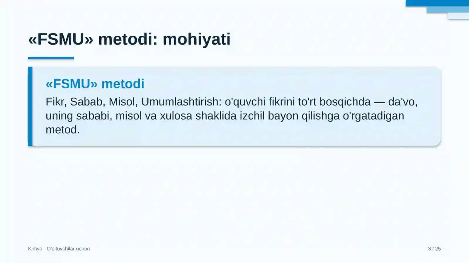 kimyo darslarida fsmu metodidan foydalanish 3828 3