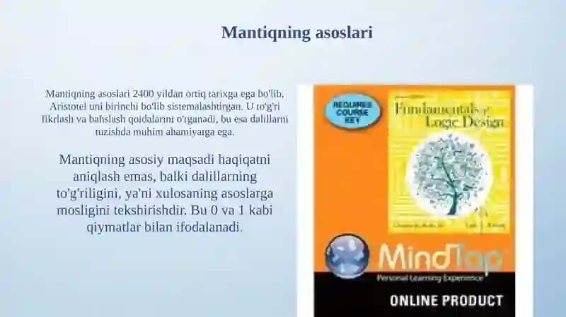 Mantiqning asoslari 3