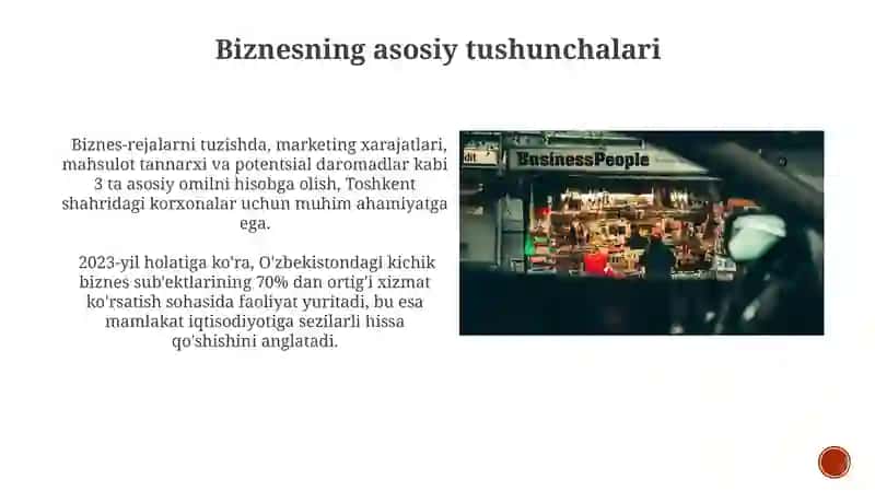 Biznesning asosiy tushunchalari va turlari 3