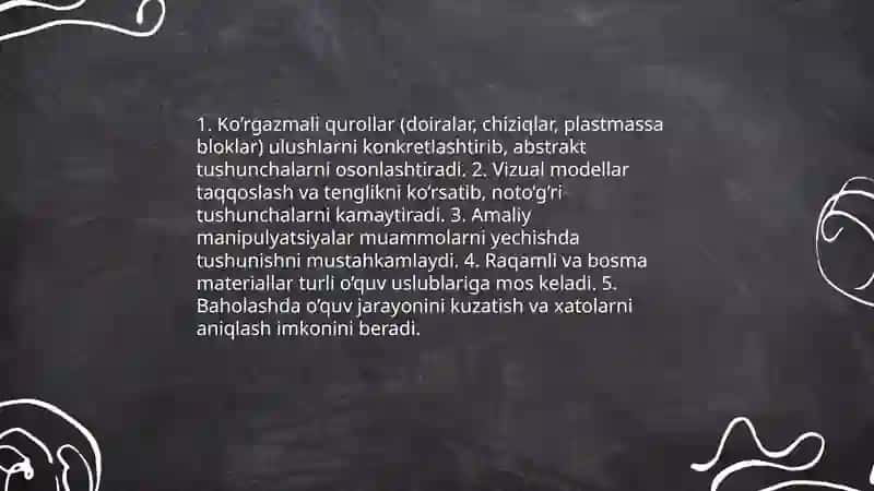Ulush mavzusi bo’yicha ko’rgazmali qurollardan foydalanish 3