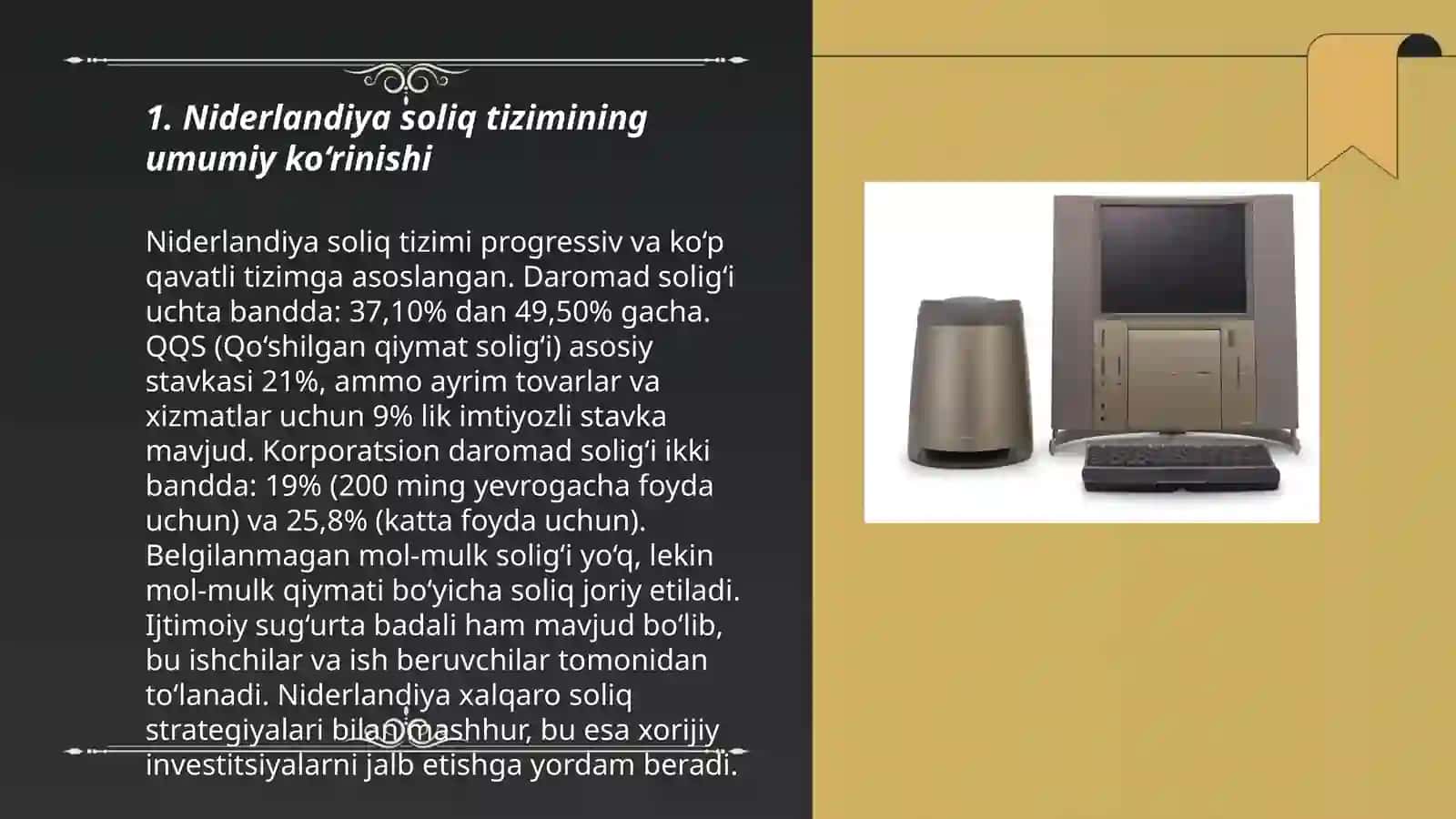 Niderlandiya soliq tizimi va uning uziga xos xususiyatlari 3