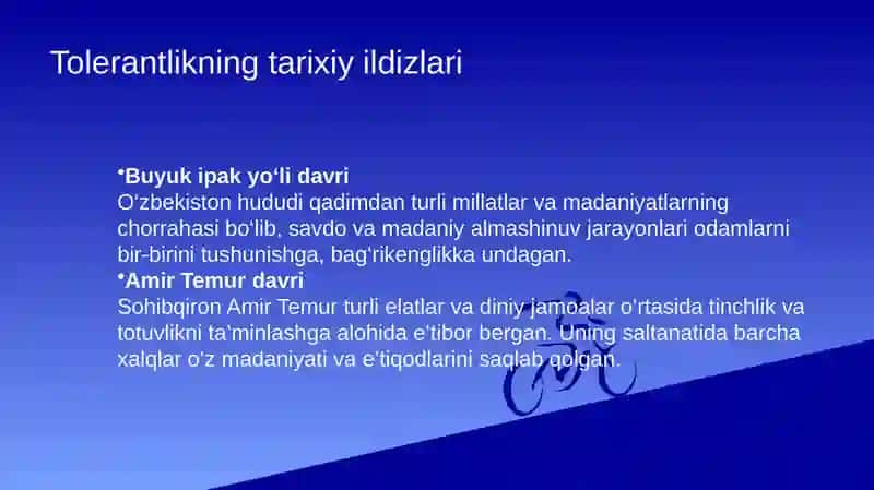 O‘ZBEKISTNDA TOLERANTLIK VA MILLATLARARO TOTUVLIKNI TAMINLASHNING TARIXIY ILDIZLARI VA DEMOKRATIK PRINSIPLARI 3