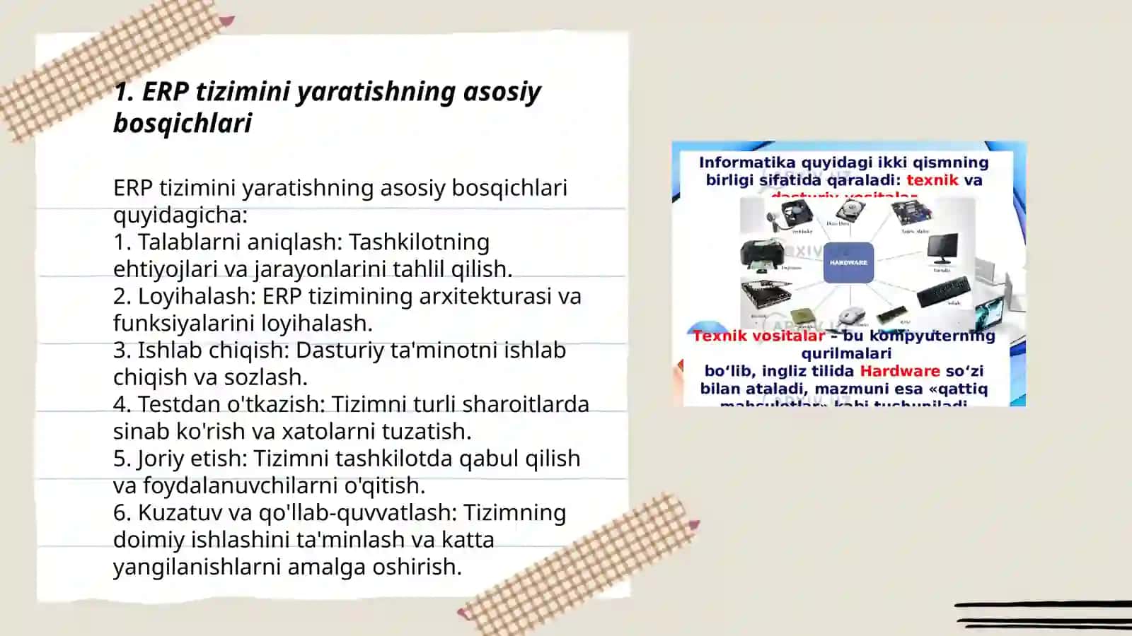 ERP va SmartCRM tizimlarini ishlab chiqish bosqichlari va ishlash tamoyillari 3