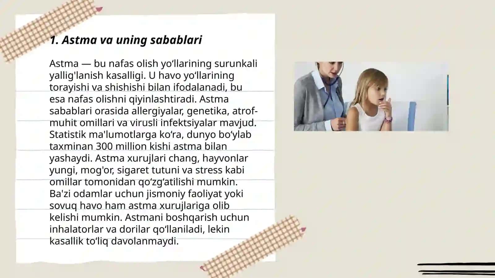 Astma va uning sabablari 3
