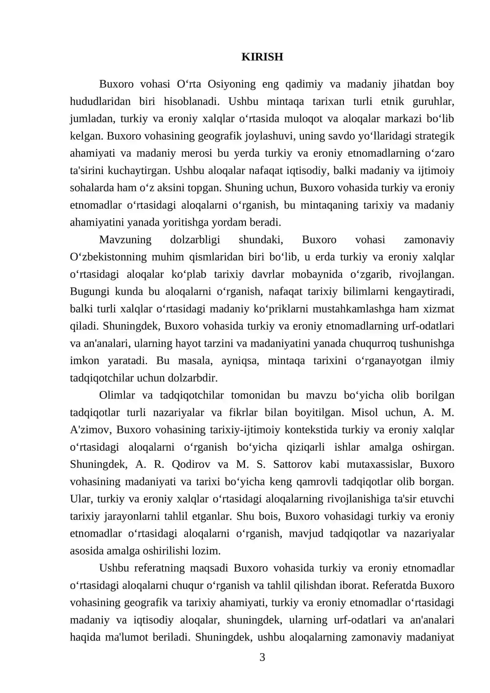 Buxoro vohasida turkiy va Eroniy etnomadiy aloqalar 3