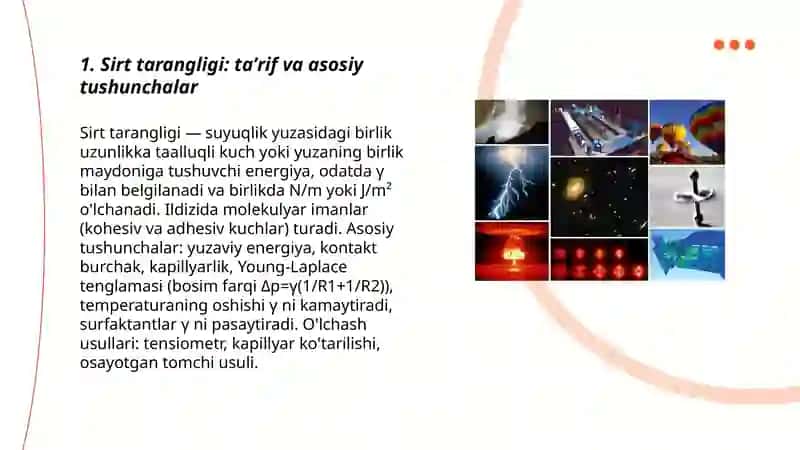 Suyuqlikning sirt tarangligi. Havo va gaz emboliyasi 3